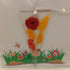 Fused Glass Flower Card