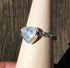 Pressed forget me not ring