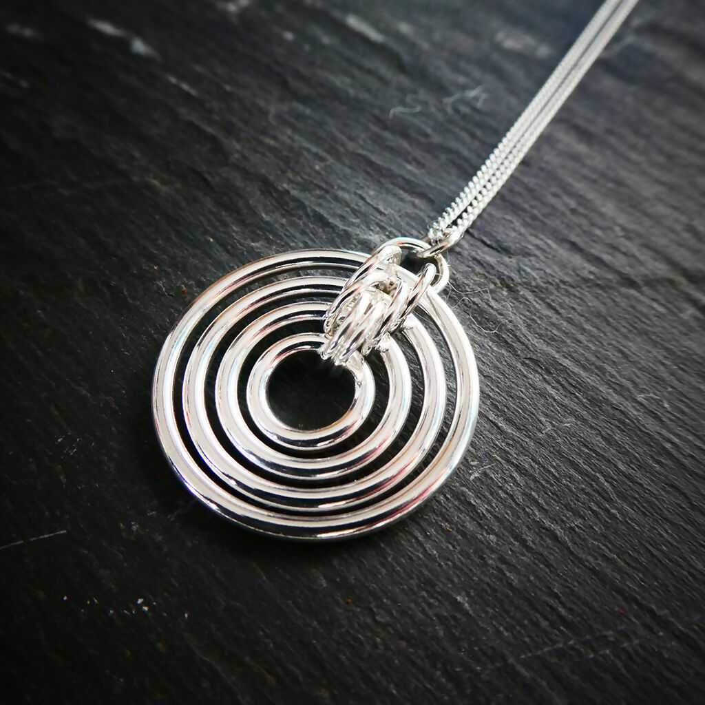 Sterling Silver Circles Pendant