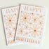 Yellow Floral Happy Birthday Card