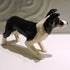Ceramic Border Collie Sculpture, Tricolour
