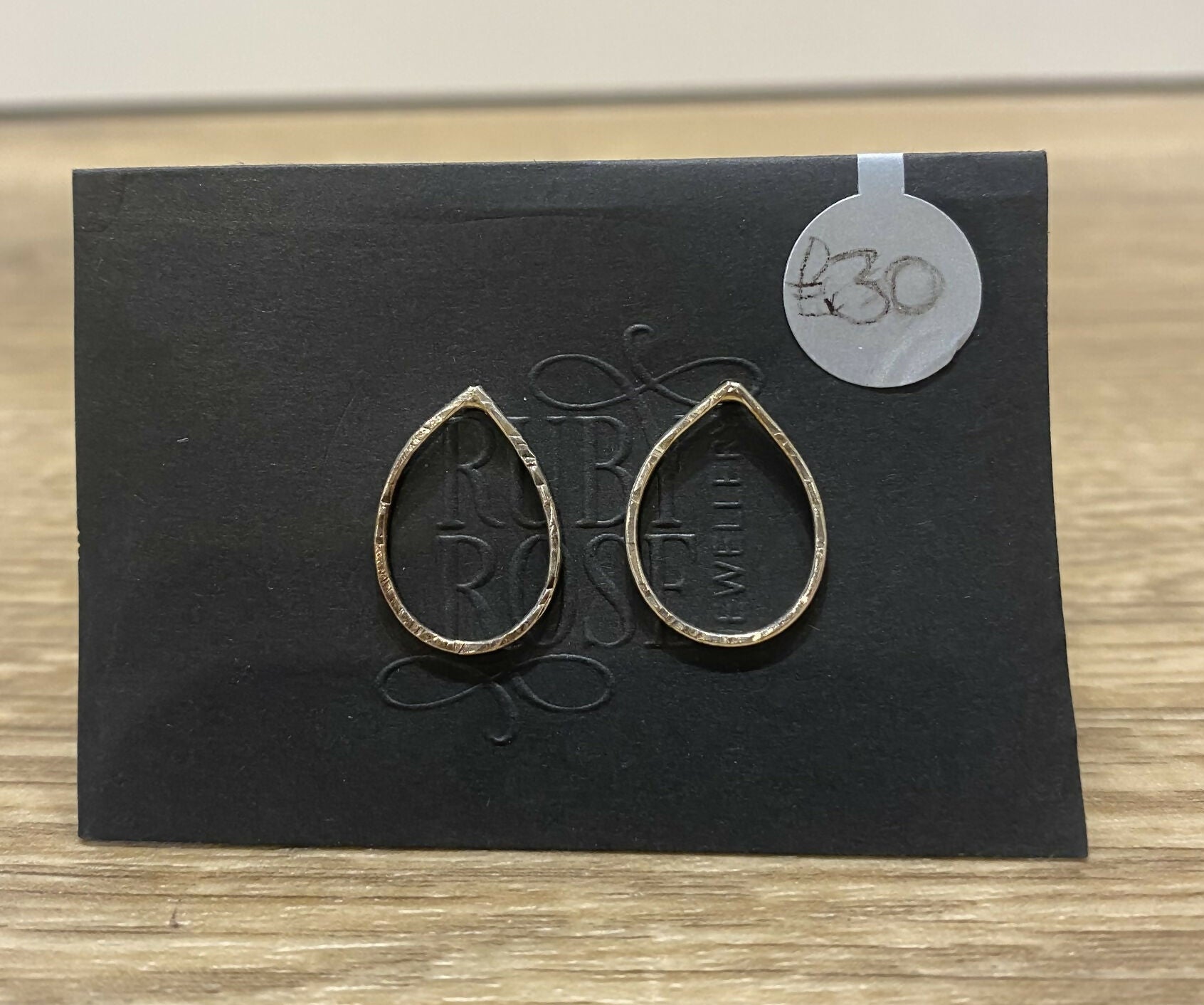 Silver Leaf Shaped Stud