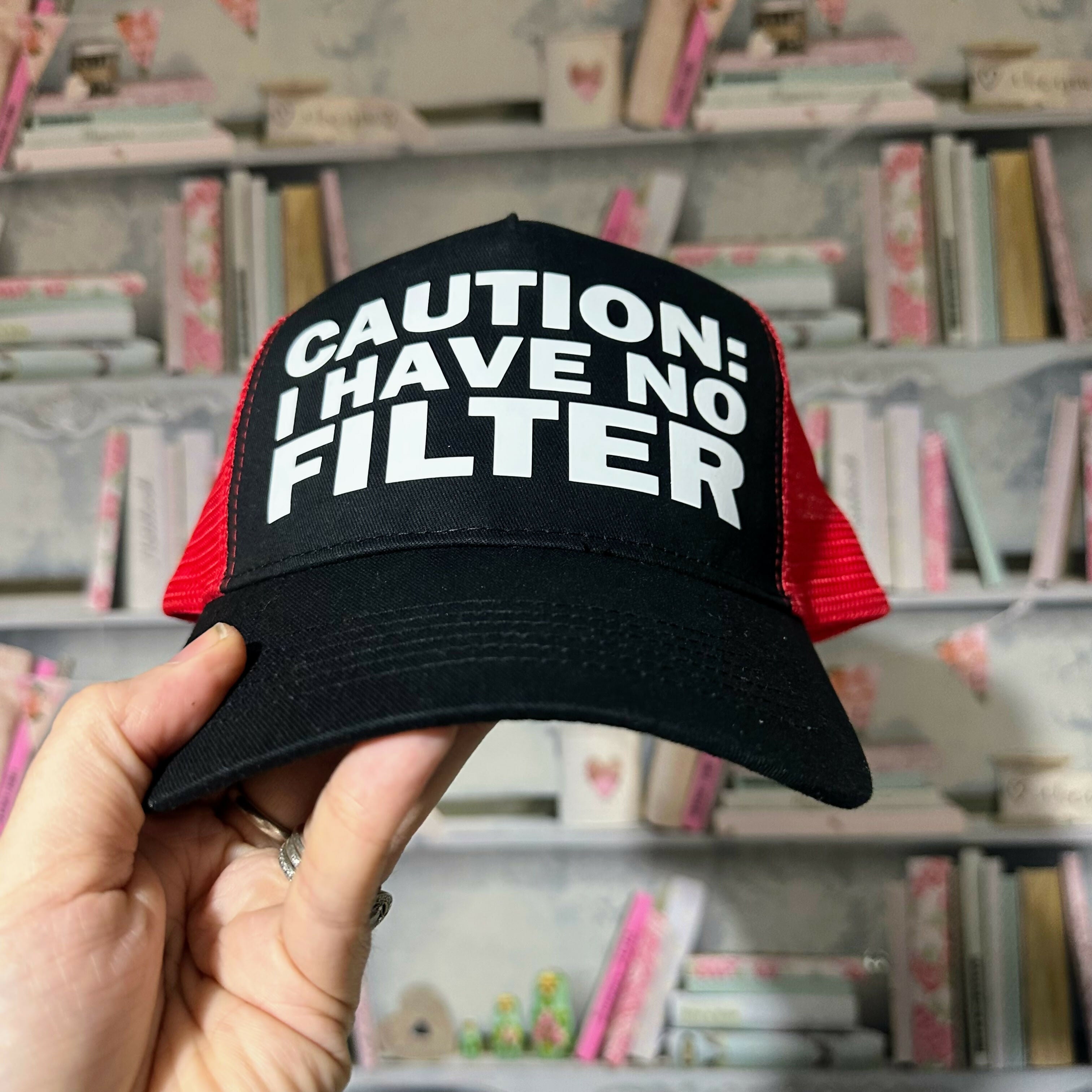 Caution No Filter Baseball Cap