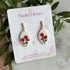 Red poppy Flower Earrings