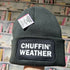 Chuffin Weather Cuffed Rectangular Patch Beanie Hat