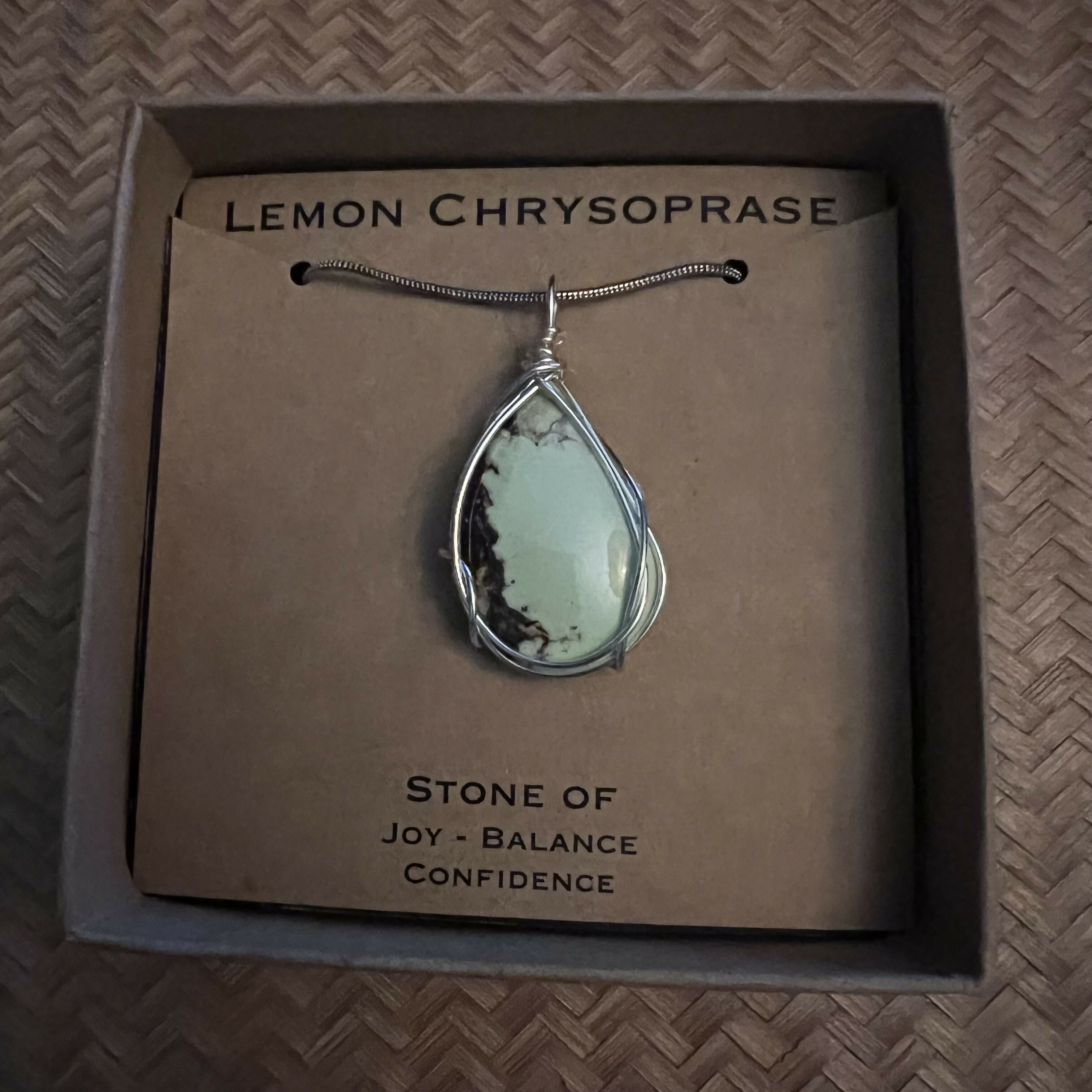 Lemon Chrysoprase Neclace