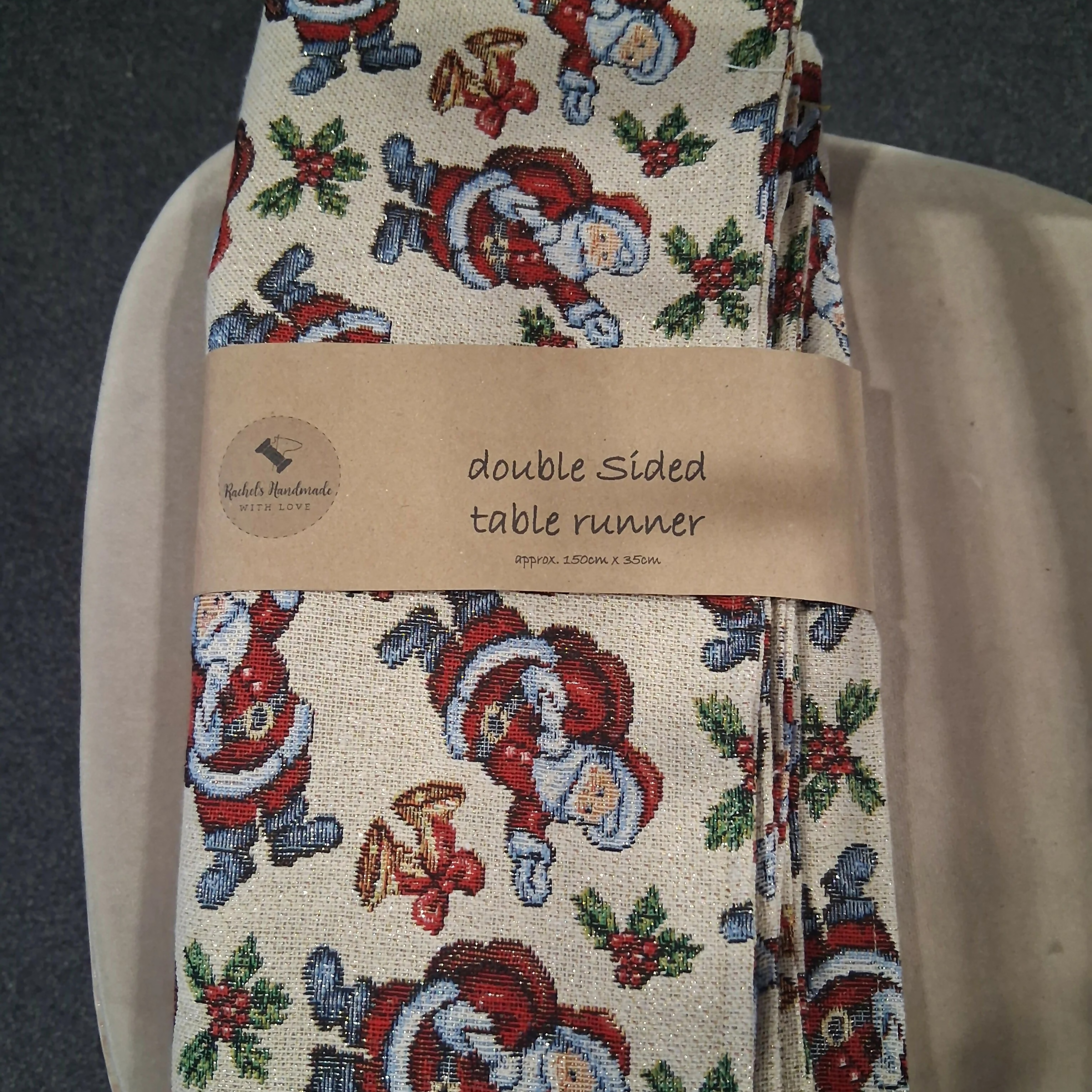 Luxury Double Sided Christmas Tapestry Table Runner