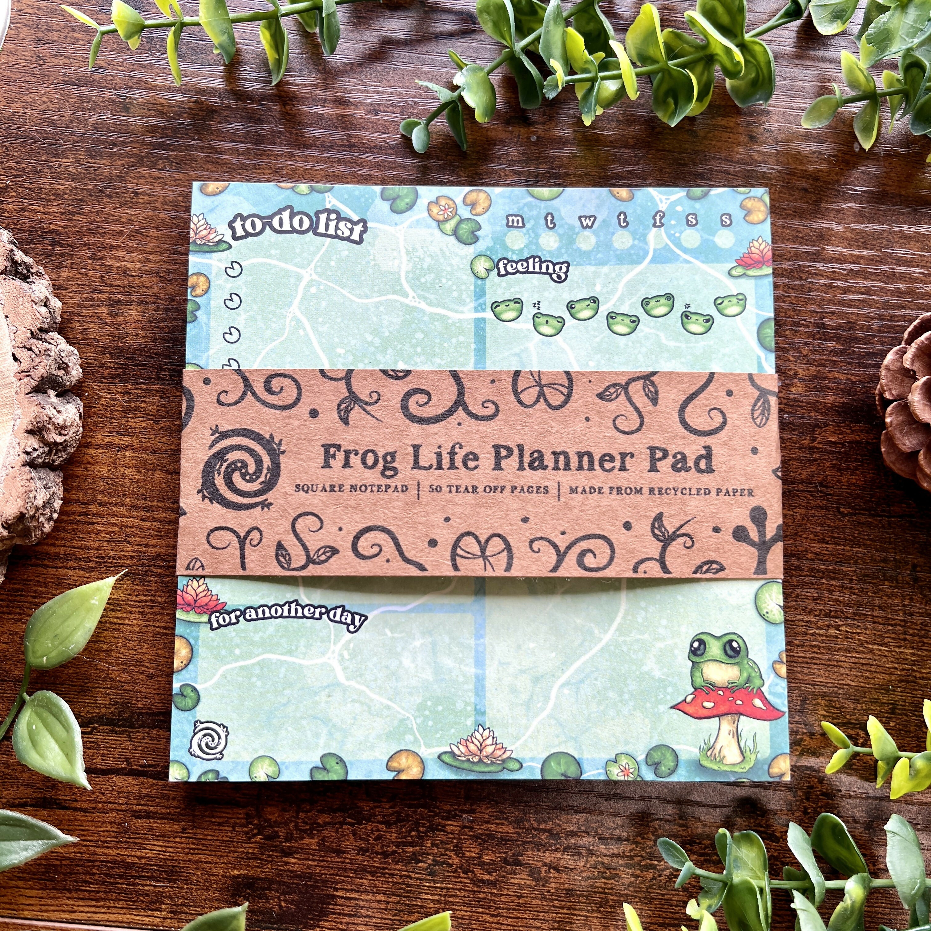 Frog Life Planner Pad | Organizer & Reflection | Art & Soul