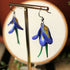 Iris Harmony Clay Dangle Earrings