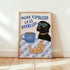 More Espresso Less Depresso Dog Print