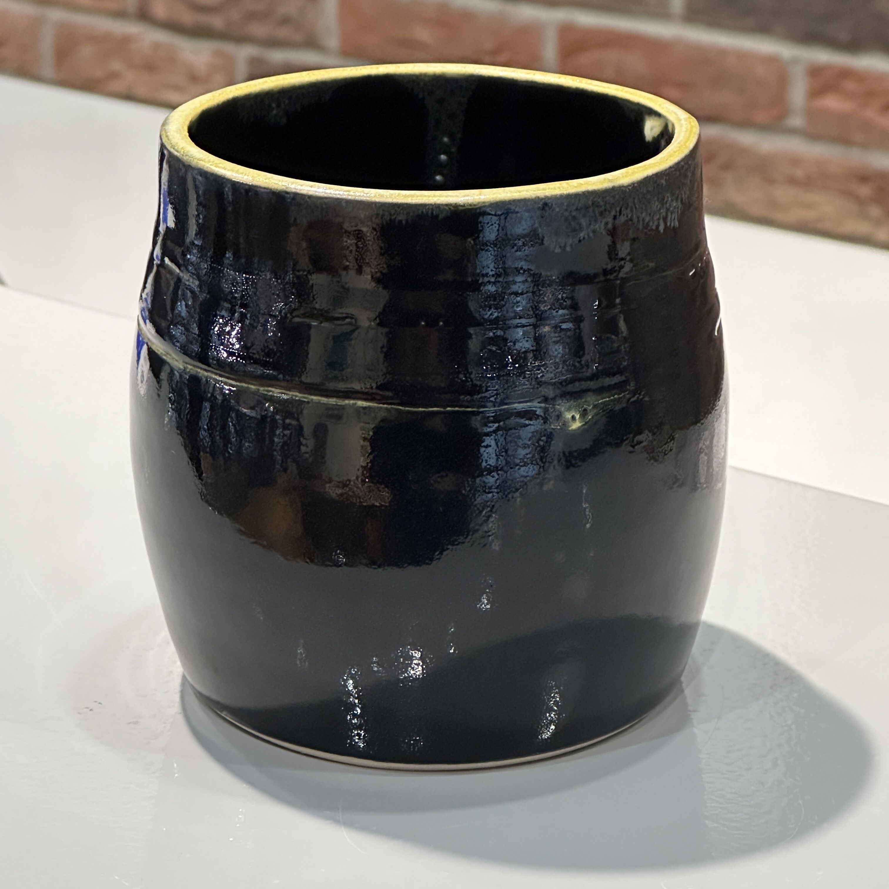 Black Ceramic Plant Pot