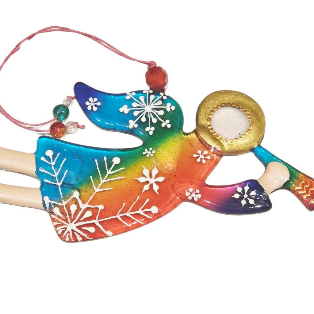 Glass Guardian Angel Rainbow, 17 cm