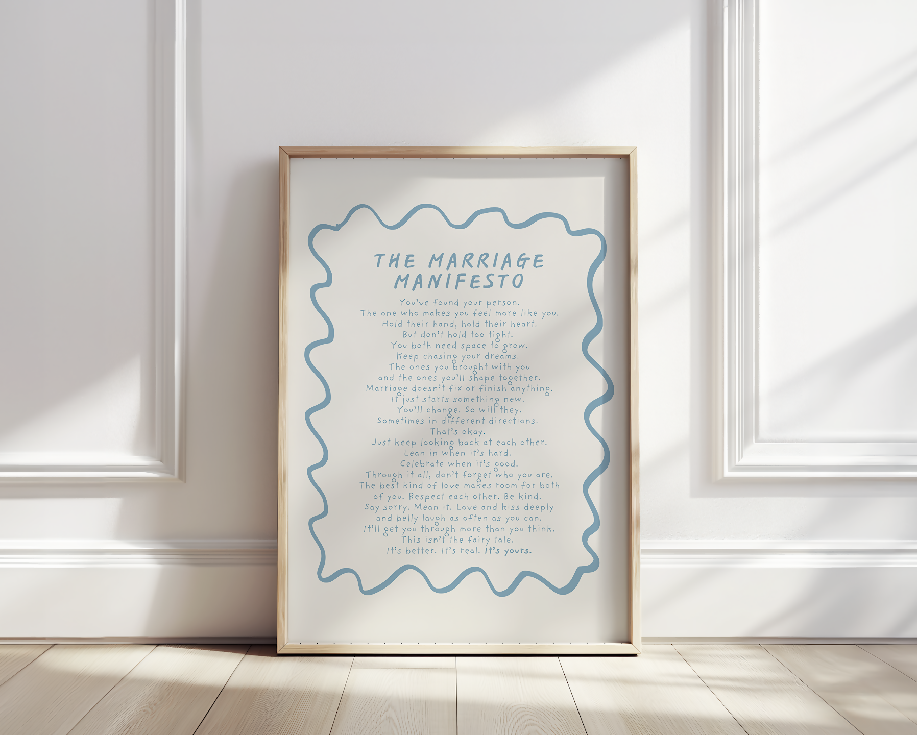 Marriage Manifesto A4 Art Print