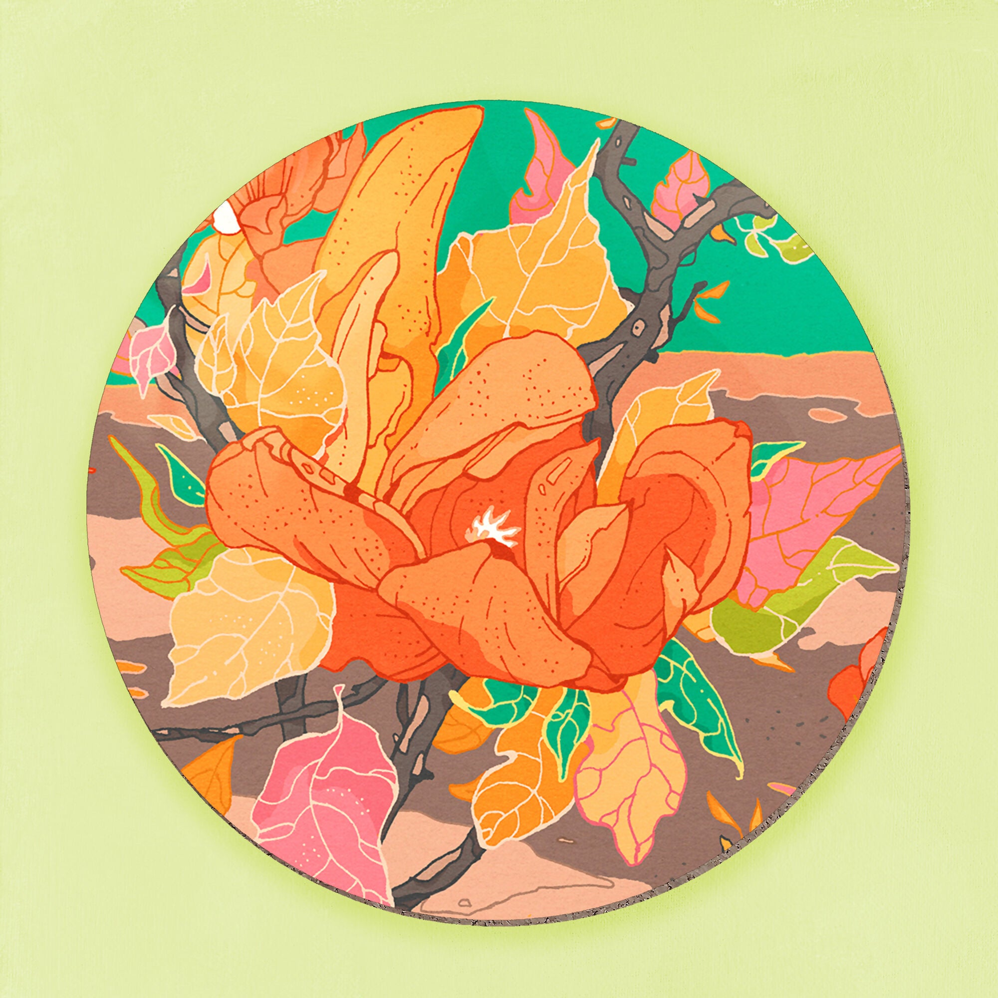 Green Garden Coaster