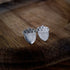 Handmade Silver Acorn Studs