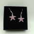 Pink Starfish Enamel Earrings