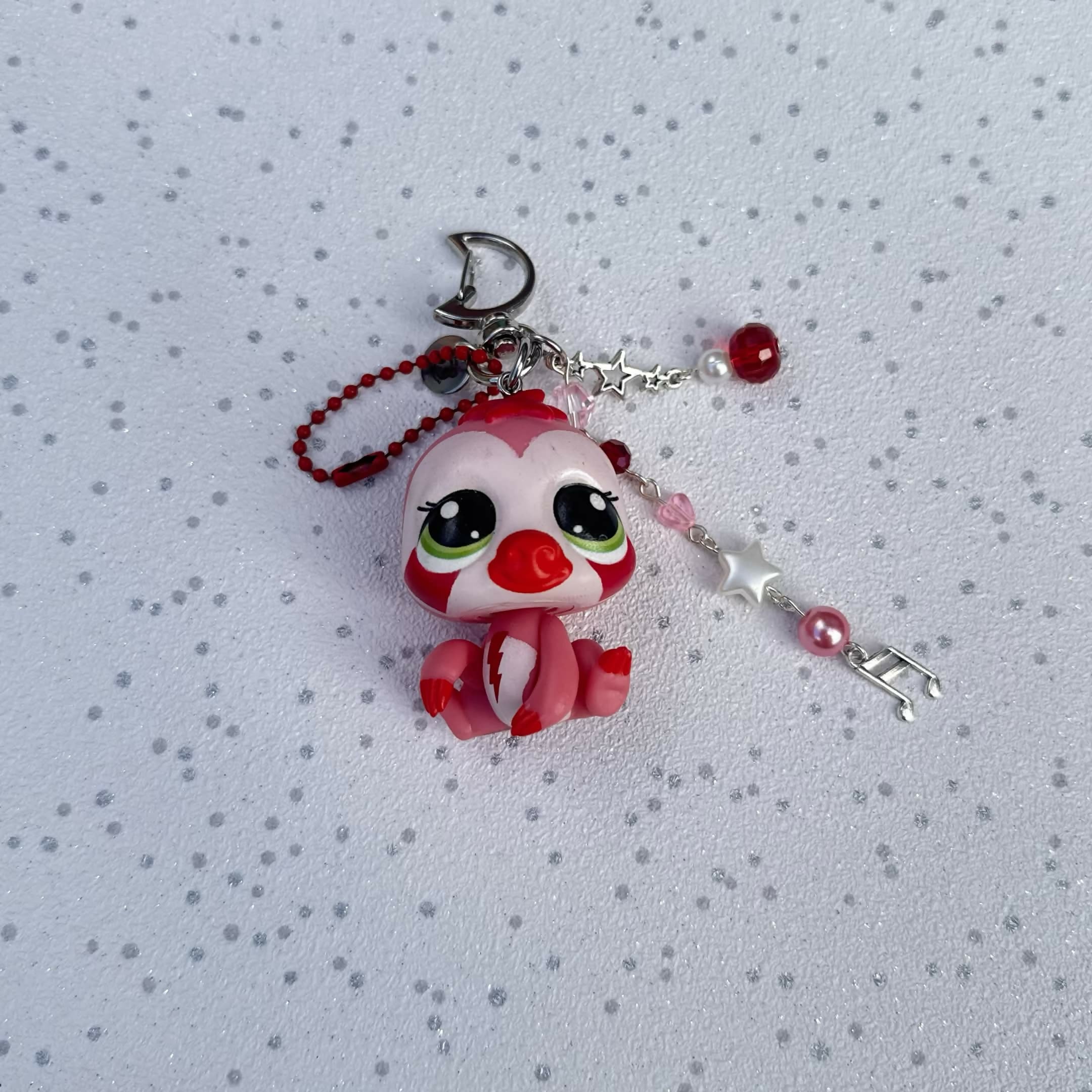 Little Pink Sloth Trinket Keychain