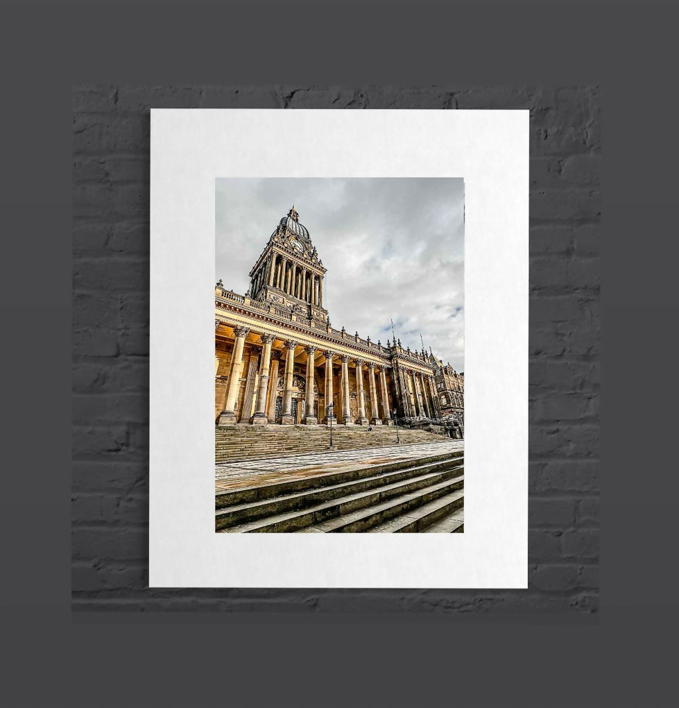Leeds Town Hall, Mounted Photographic Print
