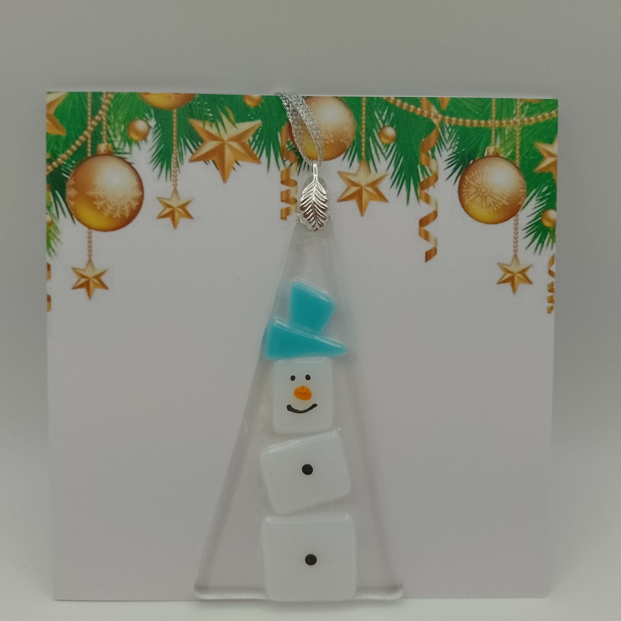 Fused Glass Christmas Card