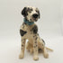 Ceramic Harlequin Great dane dog sculpture