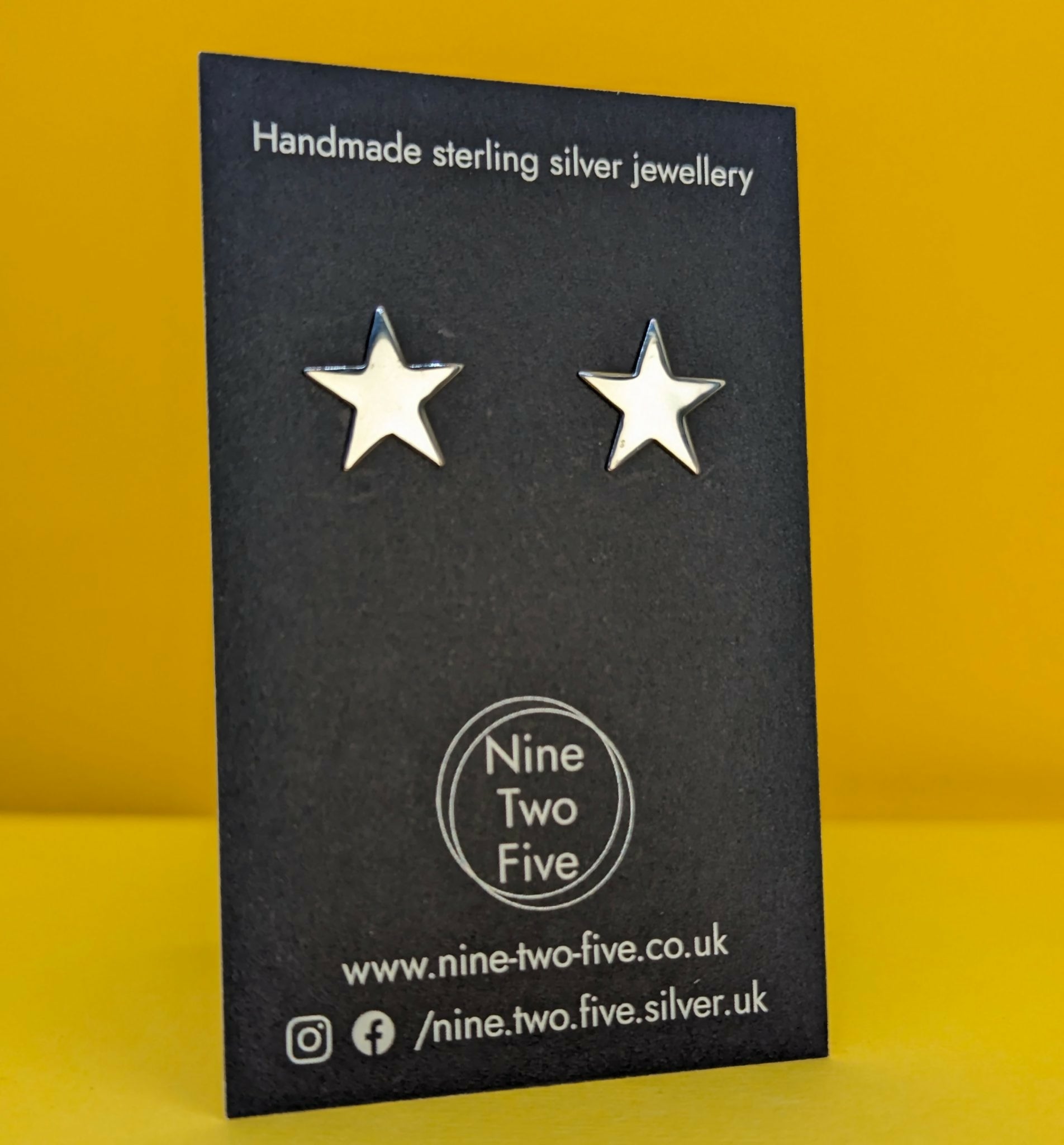 'Fallen Star’ Sterling Silver Star Medium Sized Stud Earring