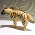 Ceramic striped hyena sculpture