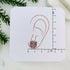 Snow Leopard Stud Earrings