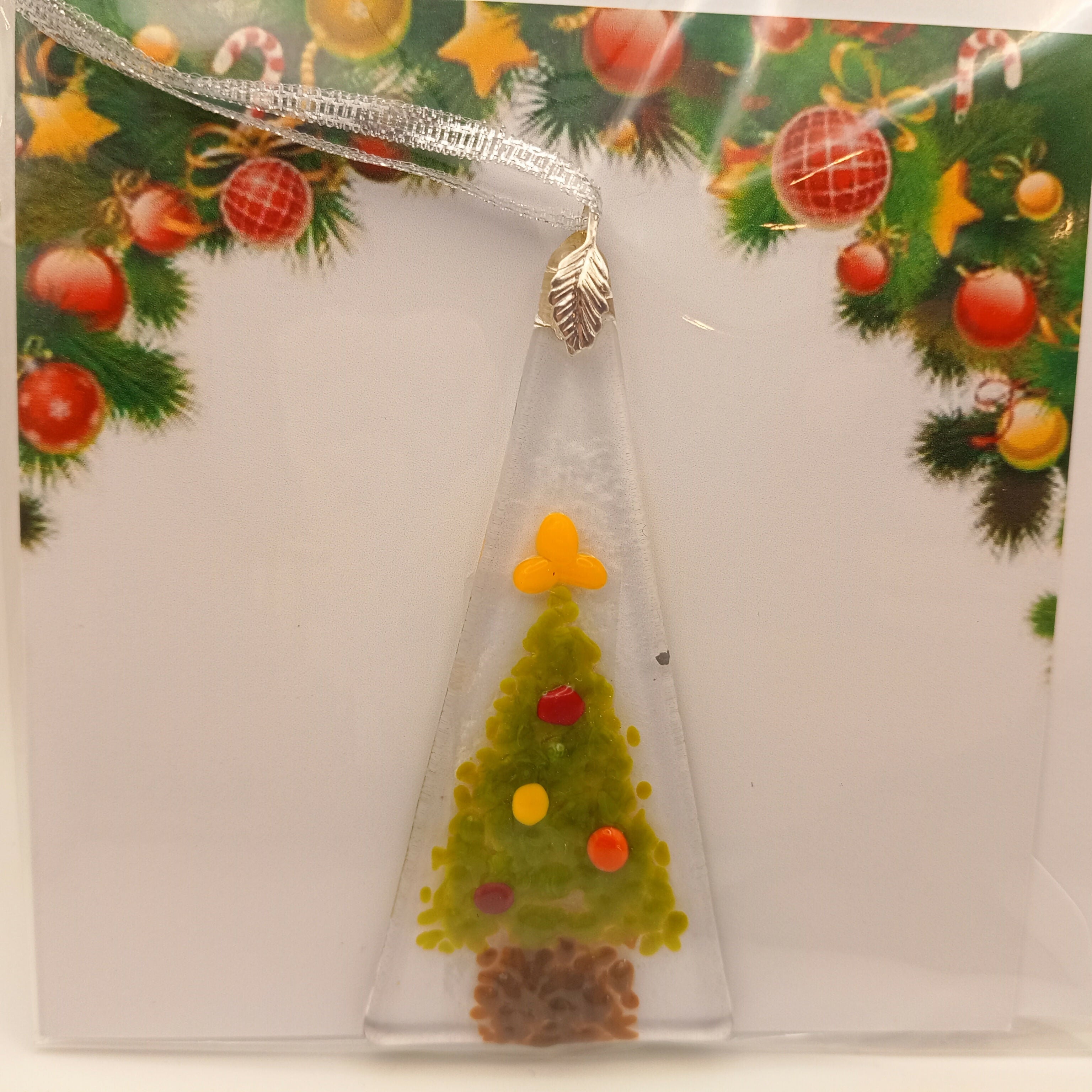 Fused Glass Christmas Card
