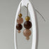 HEALING CRYSTAL & STERLING SILVER SACRAL CHAKRA EARRINGS WITH SLIDING BEADS