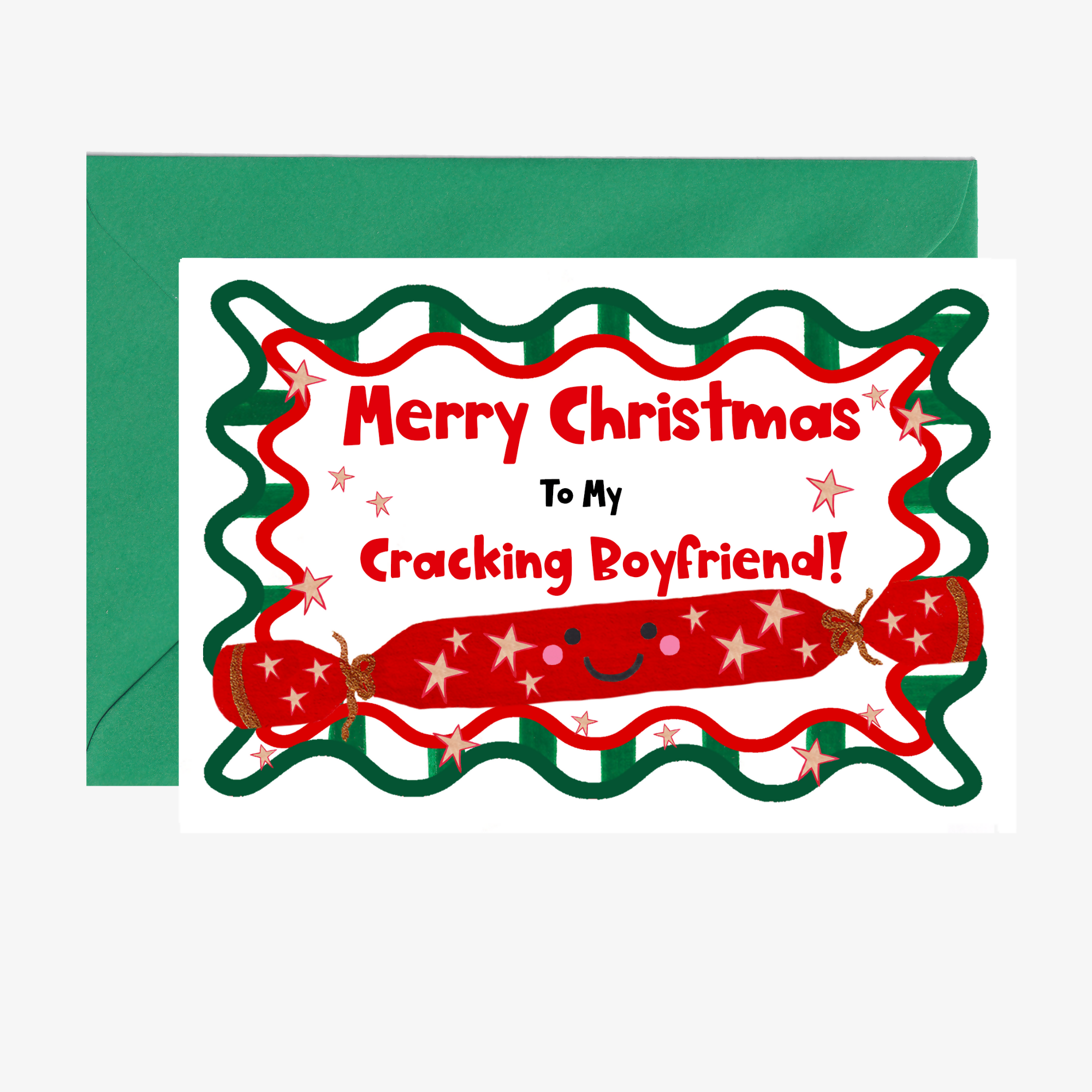 Cracking Boyfriend Christmas Card
