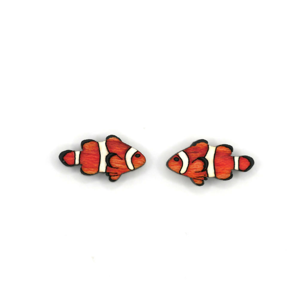 Clown Fish Necklace and Stud Earrings Set