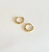 Fira Mini / Twist 18k Gold Plated Hoop Earrings