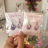 Purple Flower Polymer Clay Earrings