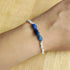 Designer Gemstone Bracalet - Handmade Jewellery - Semi-Precious Gemstones - Silver & Gold-Plated