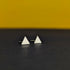 'Tria' Sterling Silver Solid Tiny Triangle Stud Earring