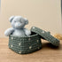 Crochet Heart Shaped Basket with Lid