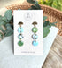 Aqua Collection - Droplet Dangles Polymer Clay Earrings