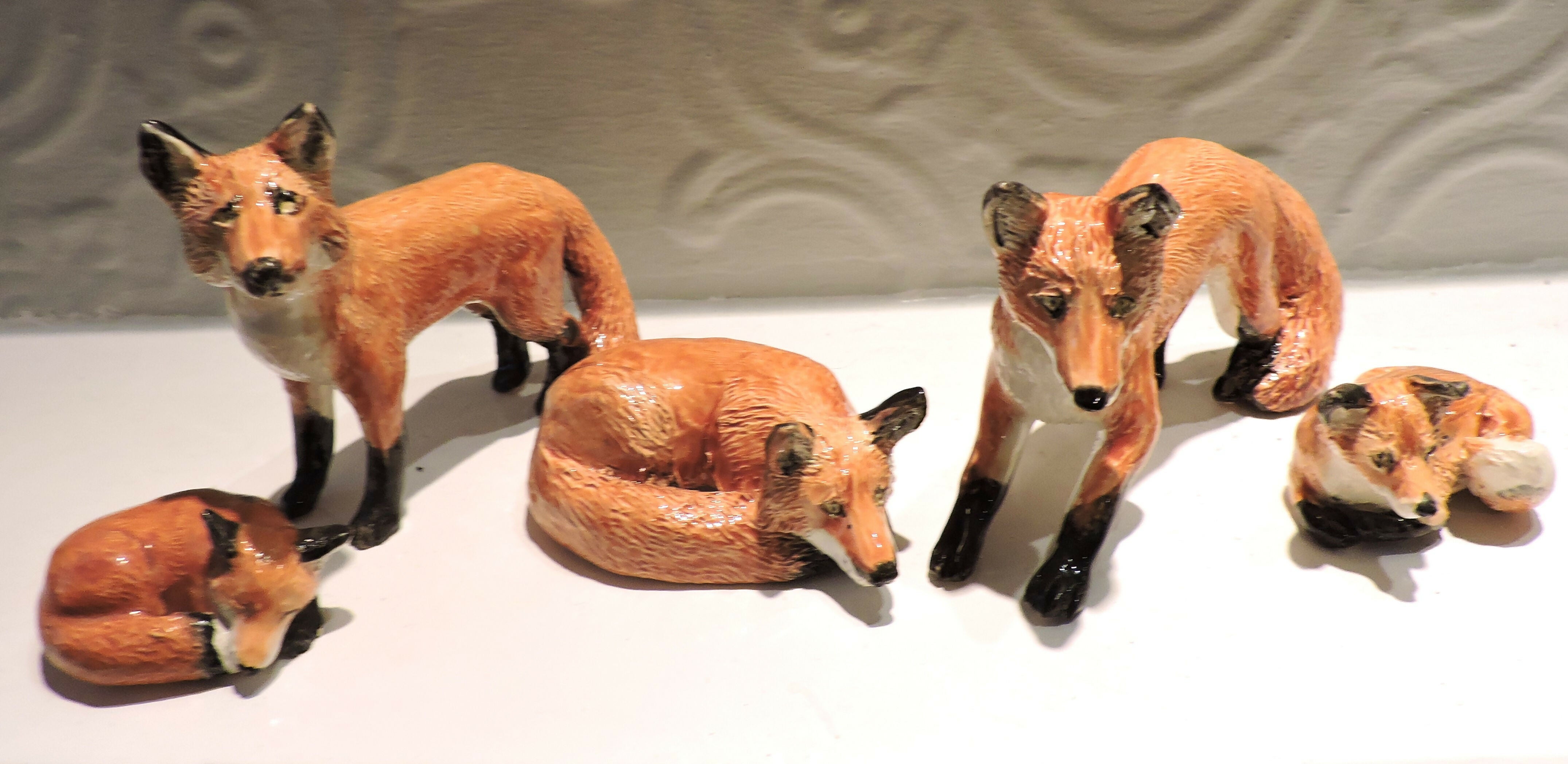 Ceramic Comfy fox sculpture