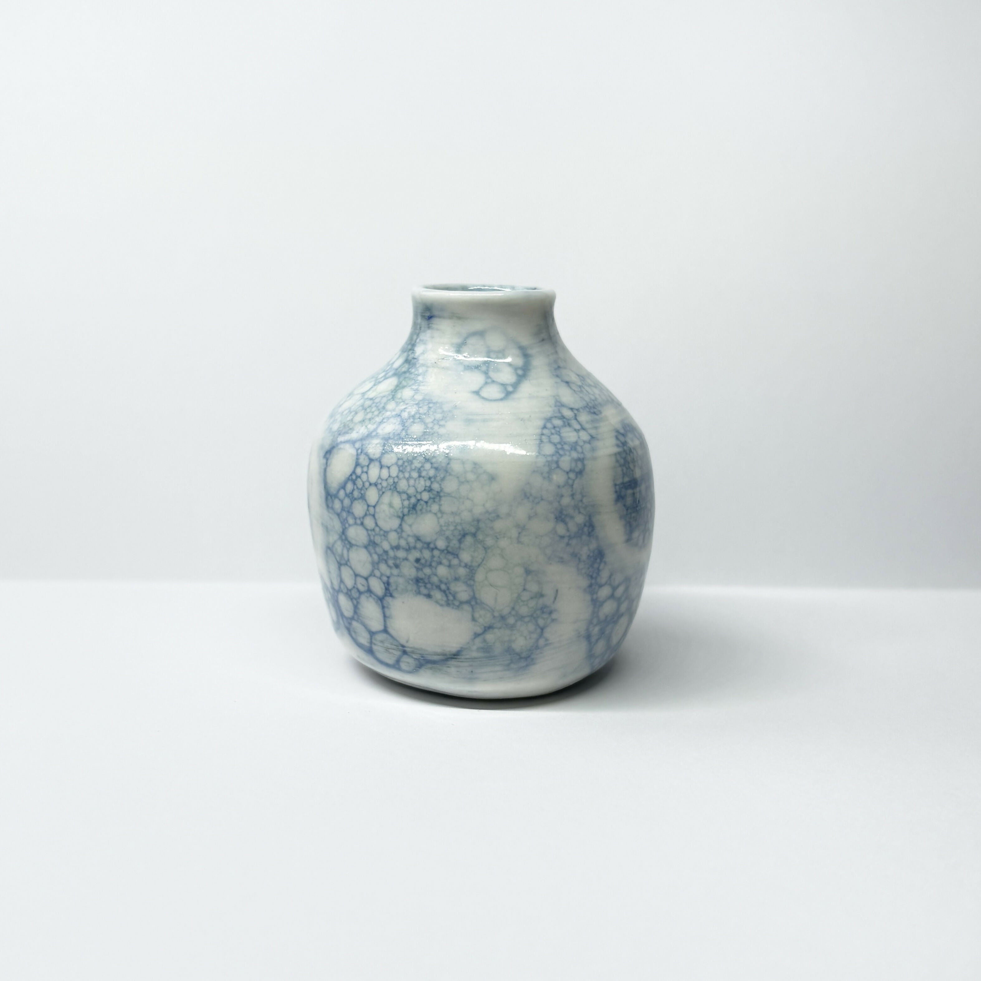 Small Bubble Glazed Vases