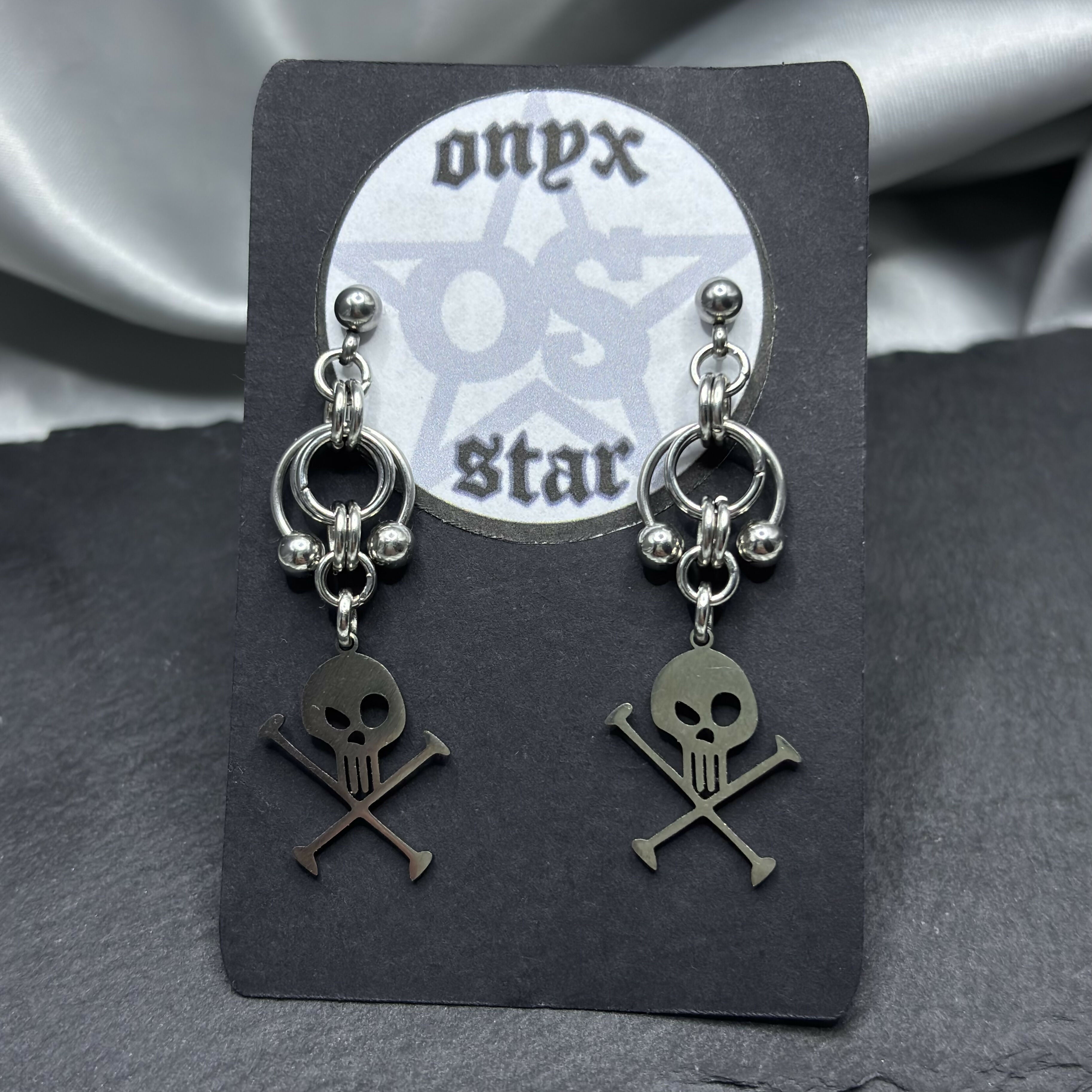 Skull and Cross Bones Earrings