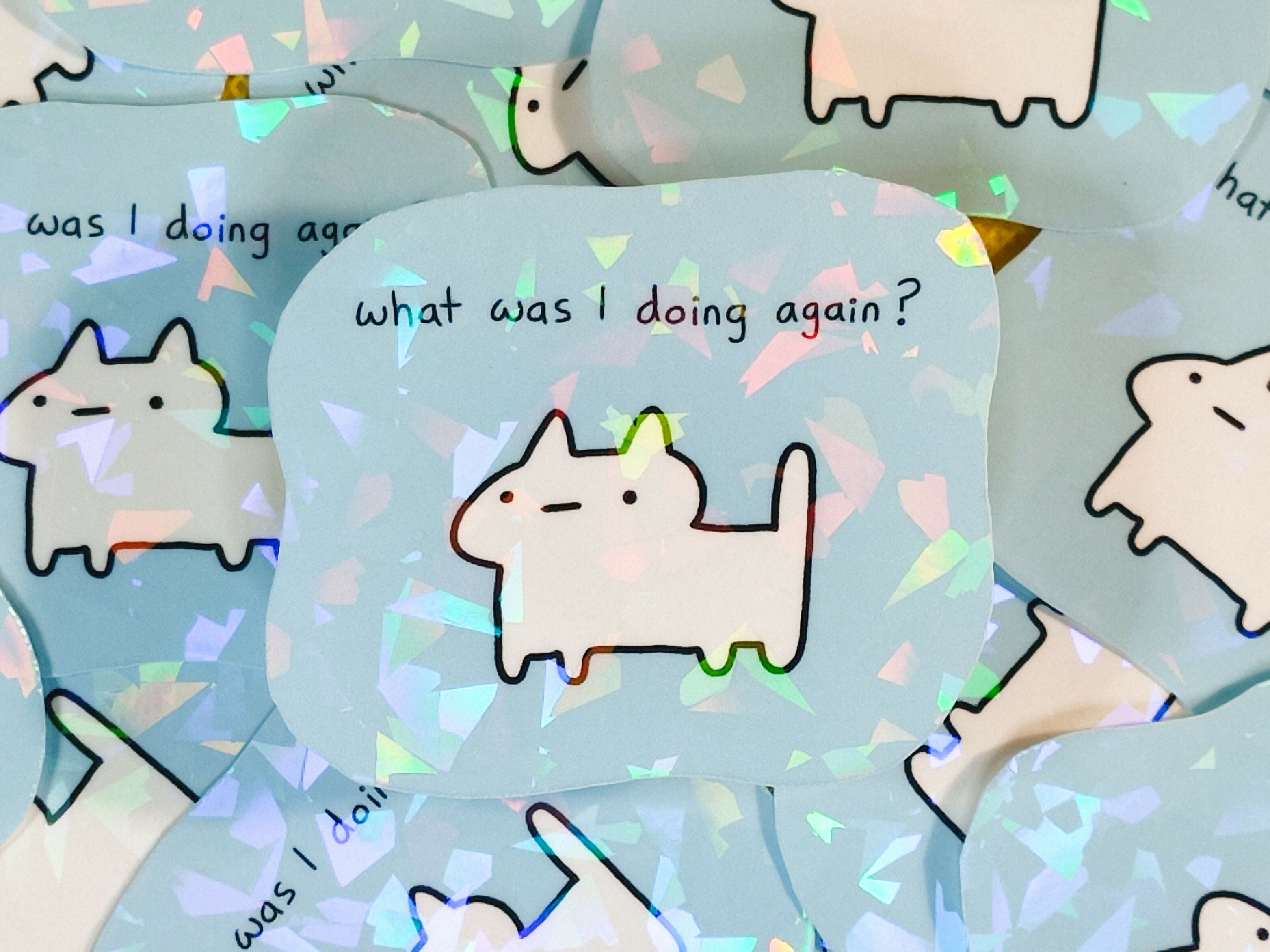 What Was I Doing Vinyl Sticker
