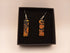 Orange And Gold Steampunk Style Earrings