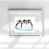 FINE ART PRINT OF 3 LITTLE PENGUINS, PART OF THE 'ANIMAL ART COLLECTION'
