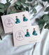 Ocean Dream Collection - Small Heart Polymer Clay Earrings