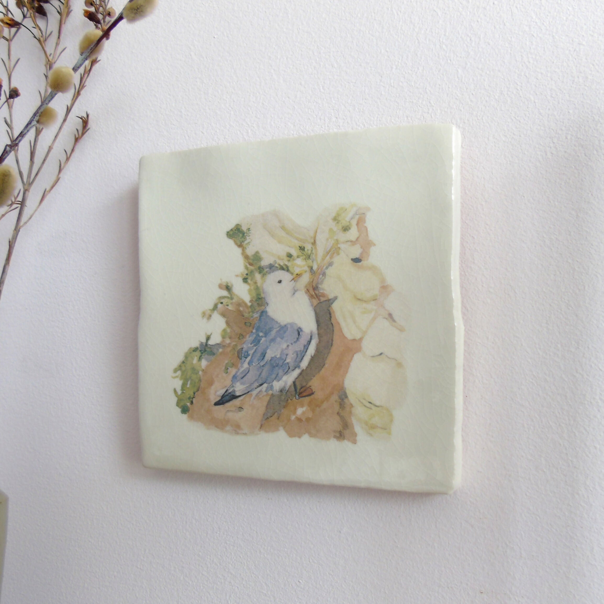 Kittiwake Ceramic Tile Wall Art