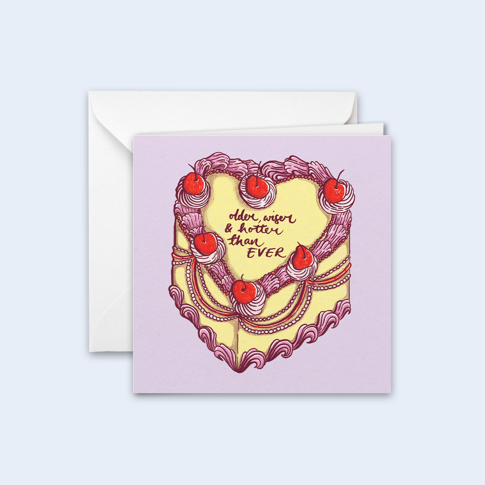 Older, Wiser & Hotter Birthday Card