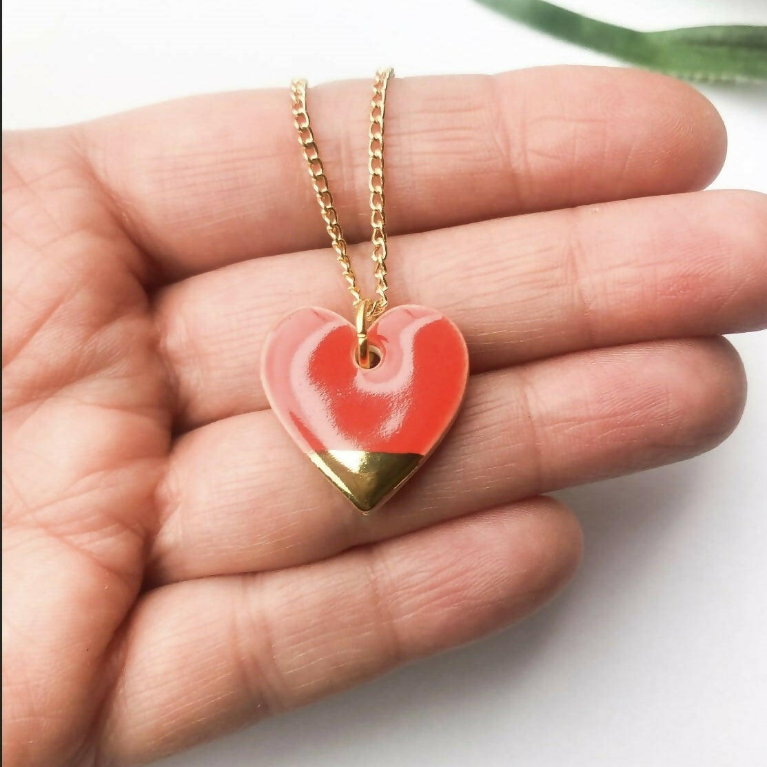 Large Red Heart Necklace