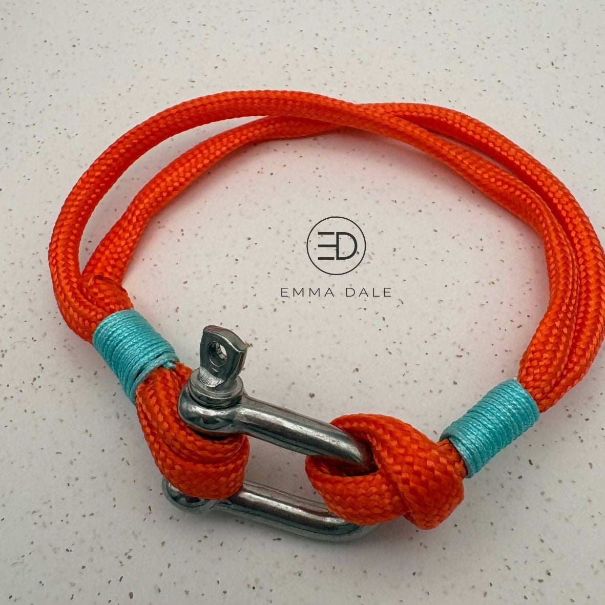 Red & Turquoise Paracord Cuff Bracelet