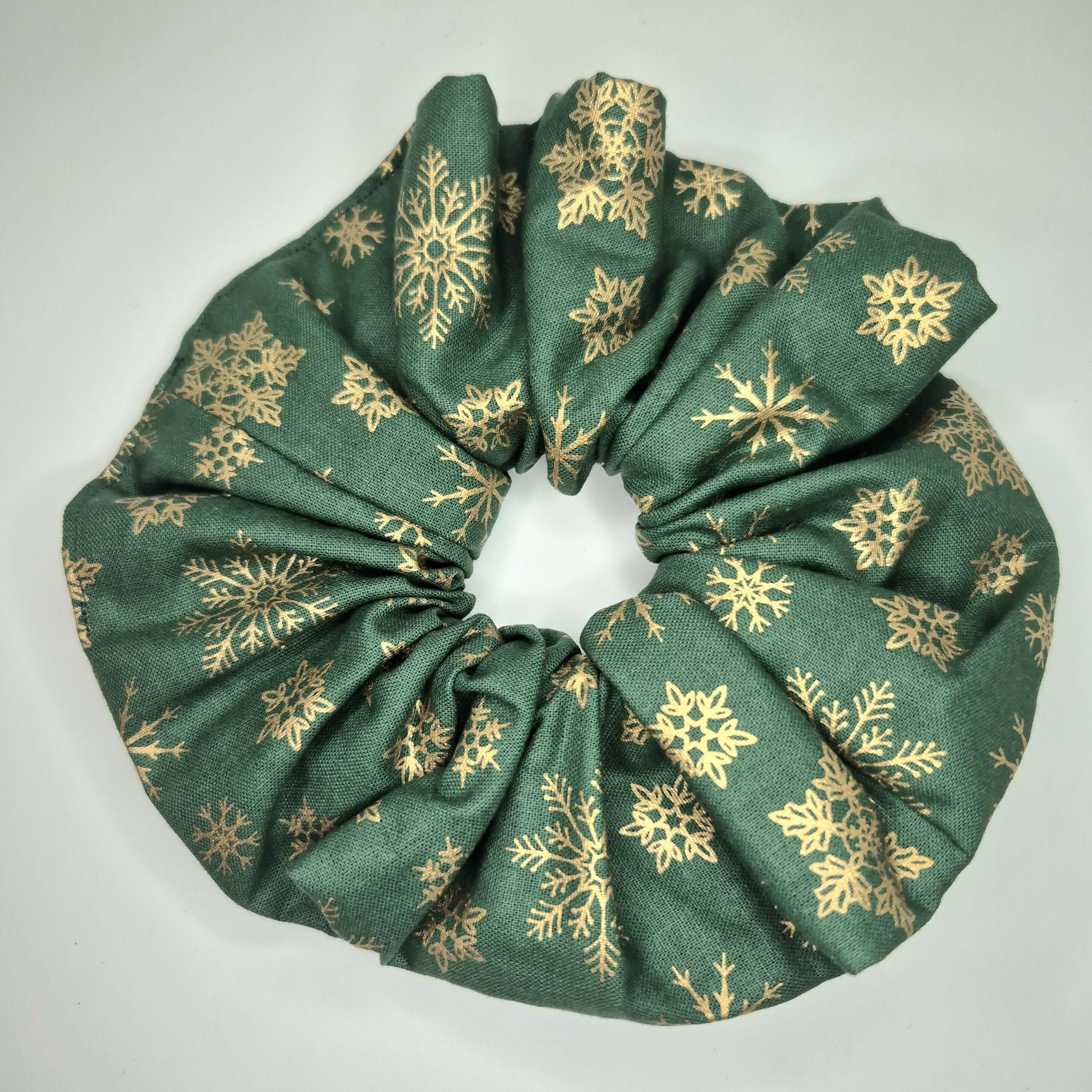 100% Cotton Christmas Festive Large Scrunchie - Various Designs