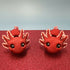 3D Printed SMALL: Articulated Sensory Fidget Animals friends Axolotl (Black/Red) 11cm